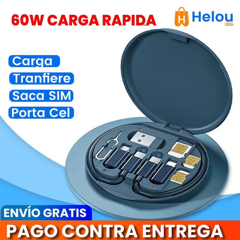 SET DE CABLE DE CARGA 6 EN 1