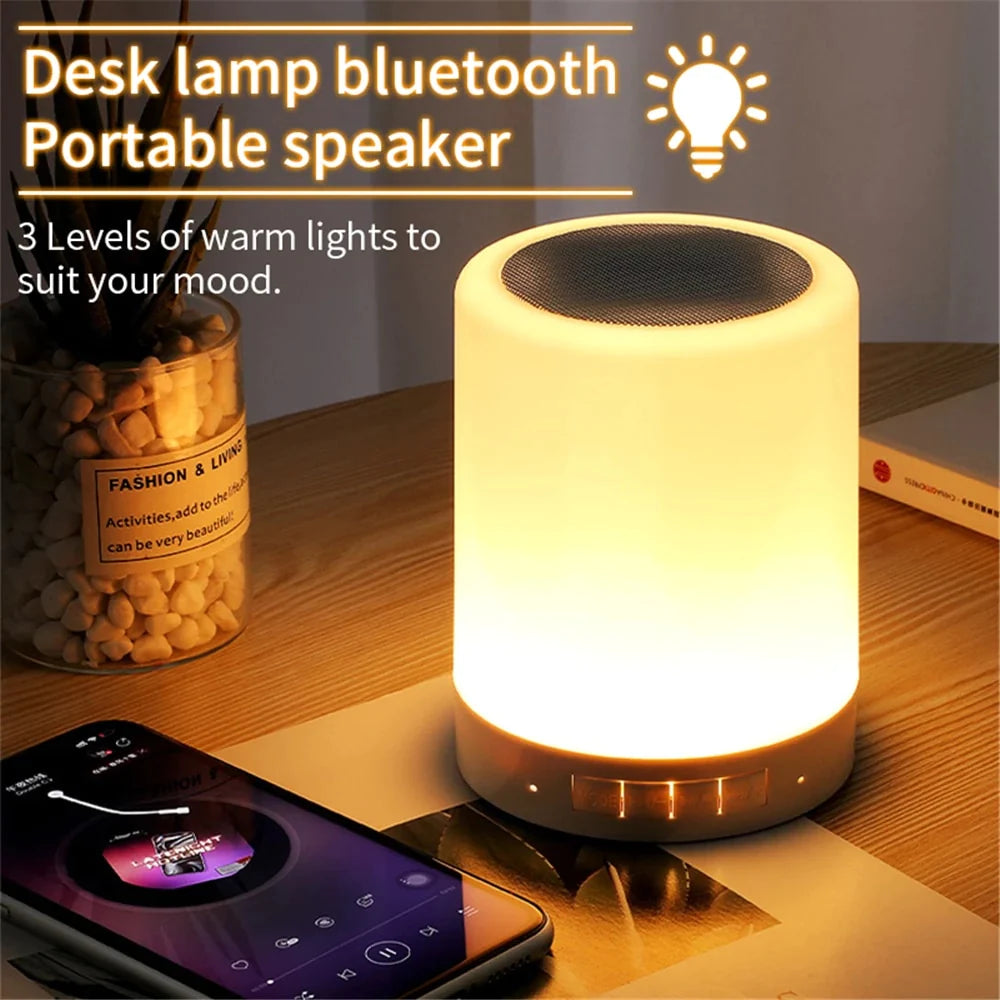 PARLANTE LAMPARA BLUETOOTH LED TACTIL🔈