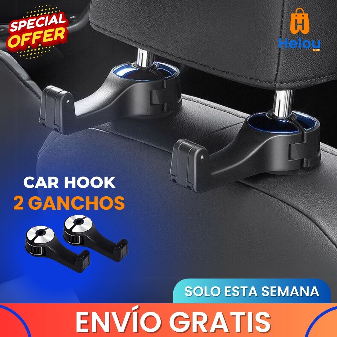 CarHook™ - Set de 2 Soportes de Celular y de Bolsas para Auto